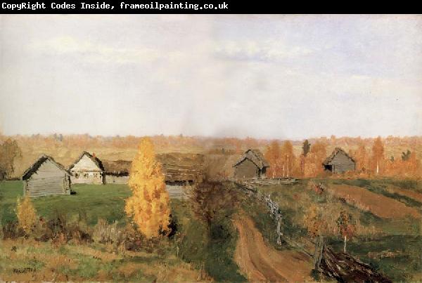 Levitan, Isaak Golden autumn in the Village